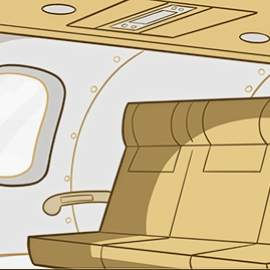Interior airplane